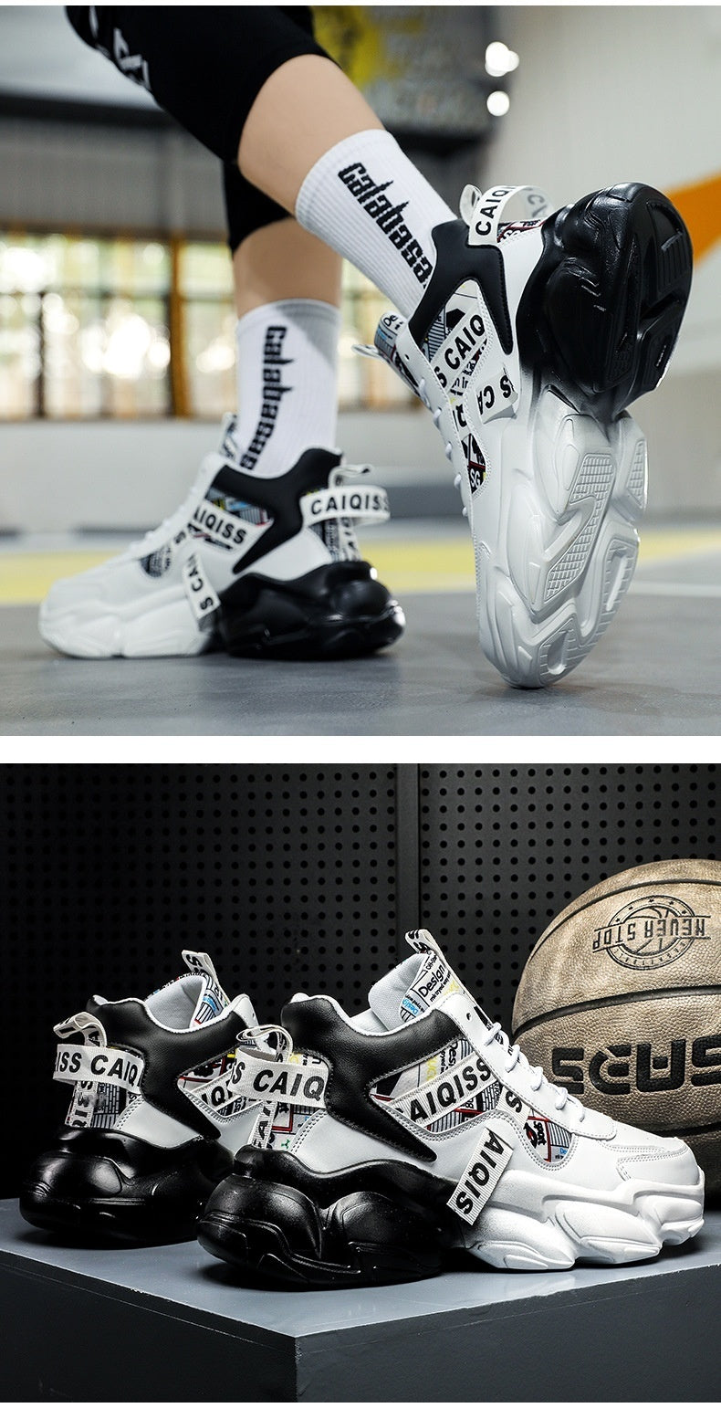 High-Top Velvet Basketball Shoes