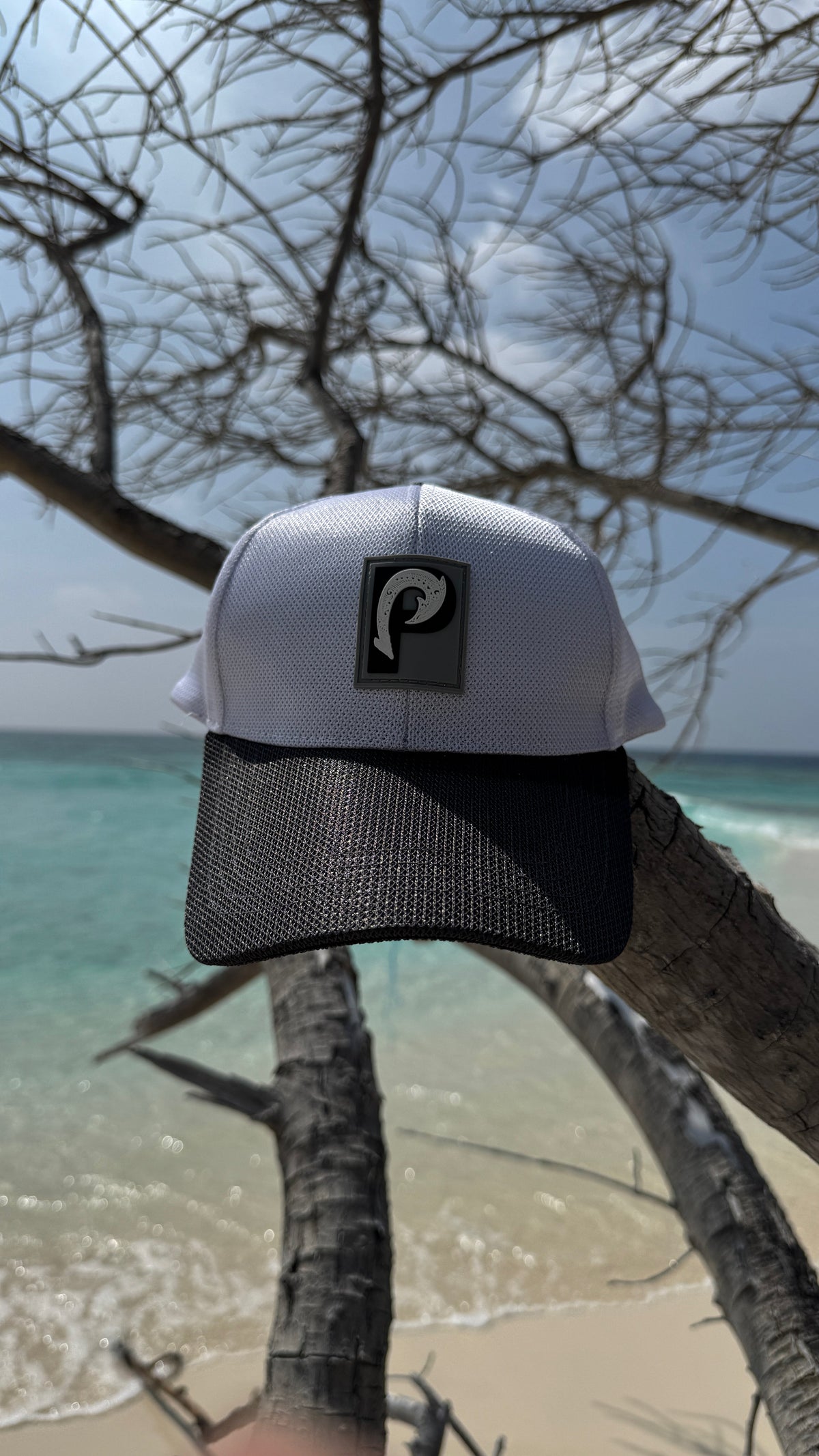 Palmarius Fishing Cap Mesh Velcro Closure Ponytail Friendly