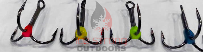 Ice Strong Outdoors - Terminal Tackle - Glow Resin Hooks 5 Pack – VMC & Mustad Options (3 Sizes Available)