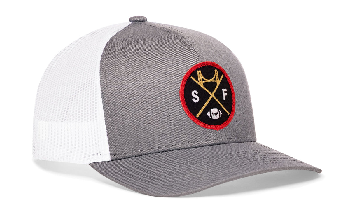 San Francisco Football Trucker Hat | Black SF X Snapback