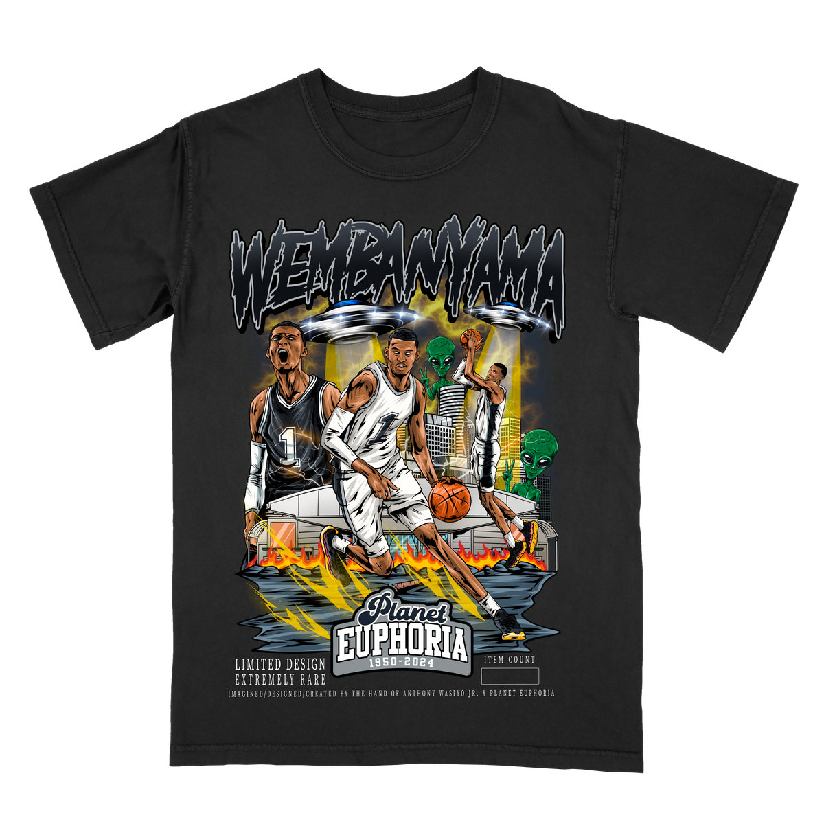 Victor Wembanyama V2 Limited Edition NBA Player Graphic T-Shirt