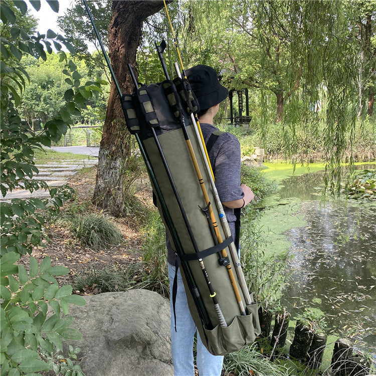 Fishing Rod Gear - Cylindrical Fishing Bag