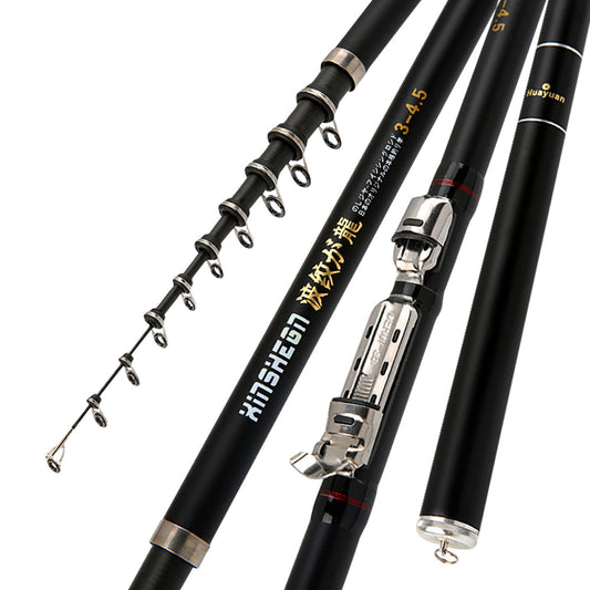 Corrugated Longji Fishing Rocky Rod Light Hard Carbon Hand And Sea Dual-purpose Fishing Gear Set