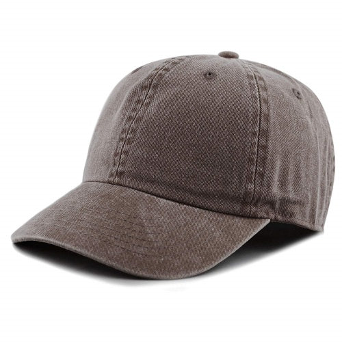 Newhattan 100% Cotton Solid Color SOFT Baseball Caps