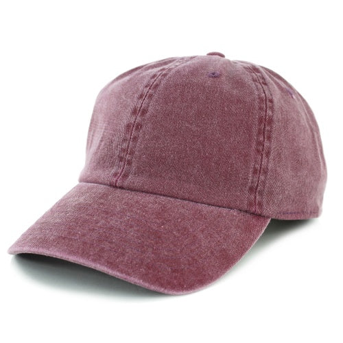 Newhattan 100% Cotton Solid Color SOFT Baseball Caps