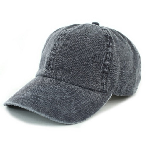 Newhattan 100% Cotton Solid Color SOFT Baseball Caps