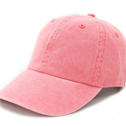 Newhattan 100% Cotton Solid Color SOFT Baseball Caps