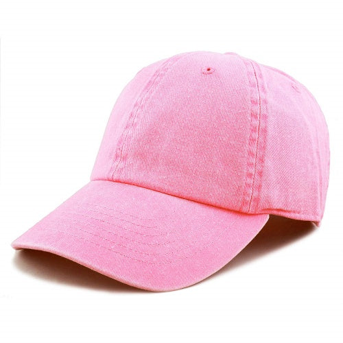 Newhattan 100% Cotton Solid Color SOFT Baseball Caps