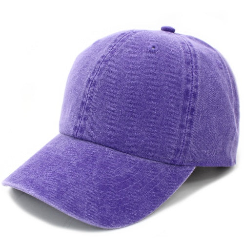 Newhattan 100% Cotton Solid Color SOFT Baseball Caps