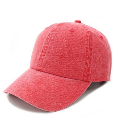Newhattan 100% Cotton Solid Color SOFT Baseball Caps