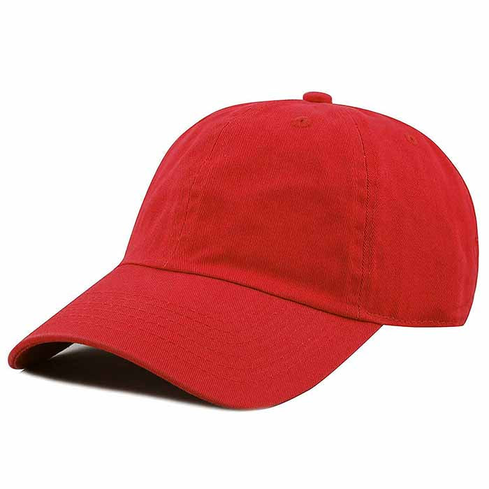 Newhattan 100% Cotton Solid Color SOFT Baseball Caps