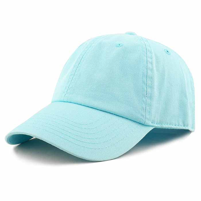 Newhattan 100% Cotton Solid Color SOFT Baseball Caps