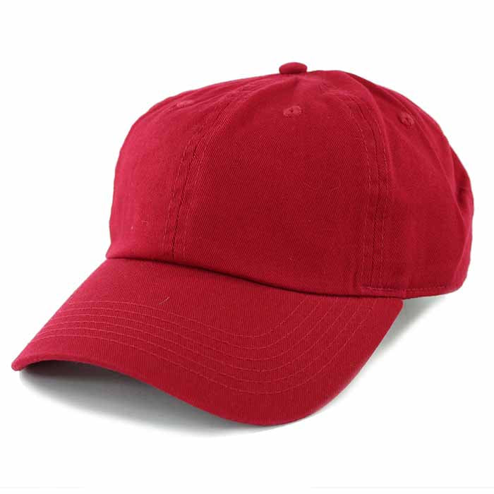 Newhattan 100% Cotton Solid Color SOFT Baseball Caps