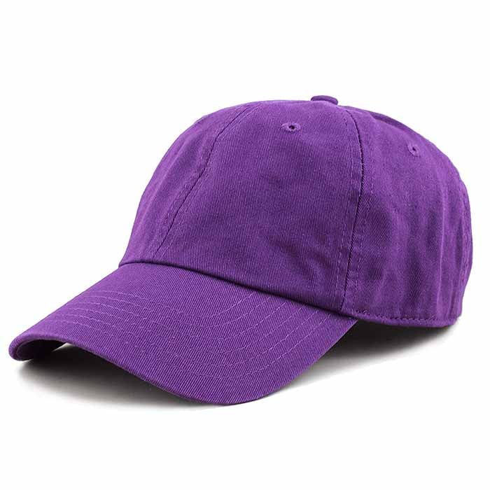 Newhattan 100% Cotton Solid Color SOFT Baseball Caps