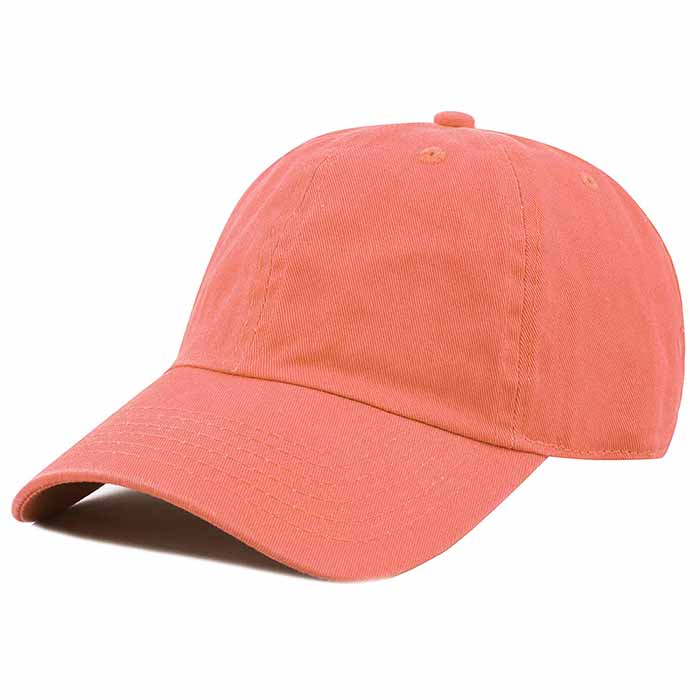 Newhattan 100% Cotton Solid Color SOFT Baseball Caps