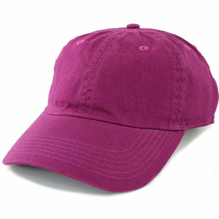 Newhattan 100% Cotton Solid Color SOFT Baseball Caps