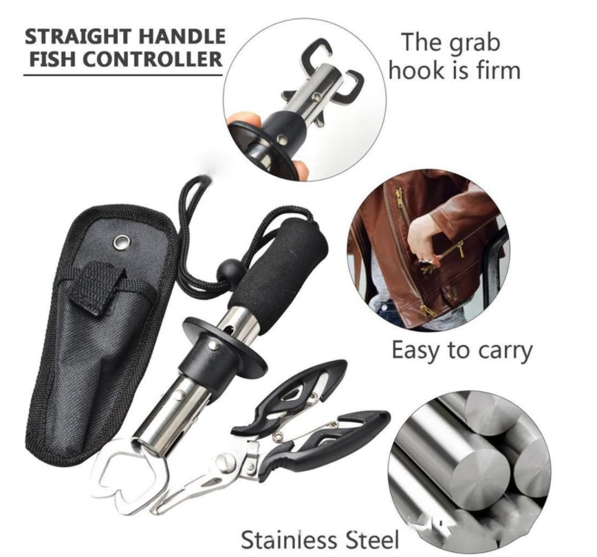 Fishing Gear Fish Lip Stainless Steel Scissors - Fishing Grip Set Pliers Accessory Tool