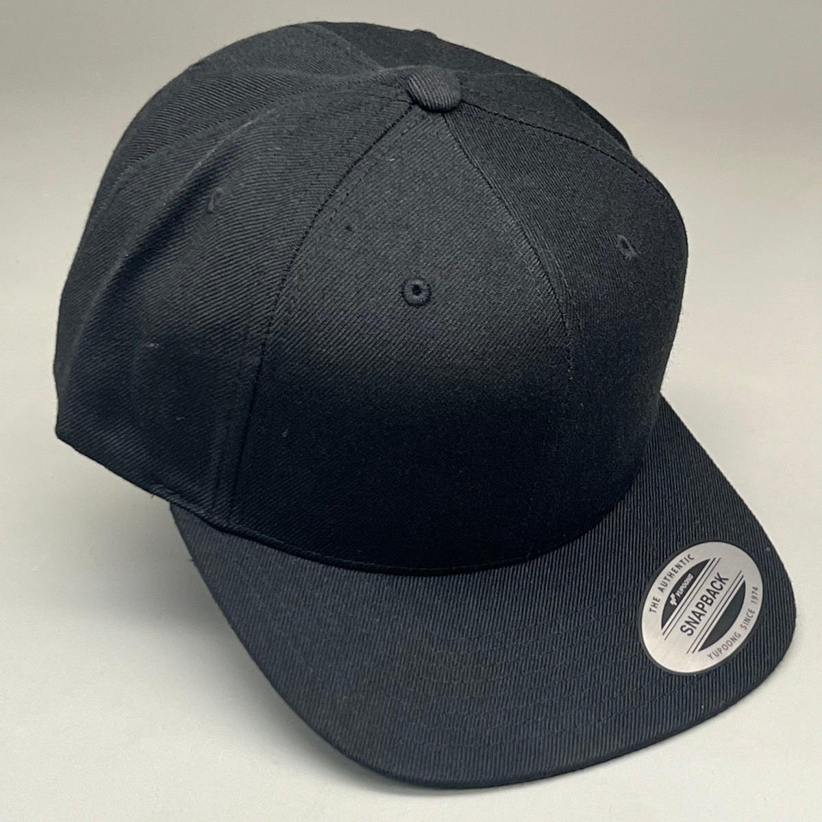 YUPOONG (10 PACK) Classic Snapback Baseball Cap / Hat - Black - Bulk!
