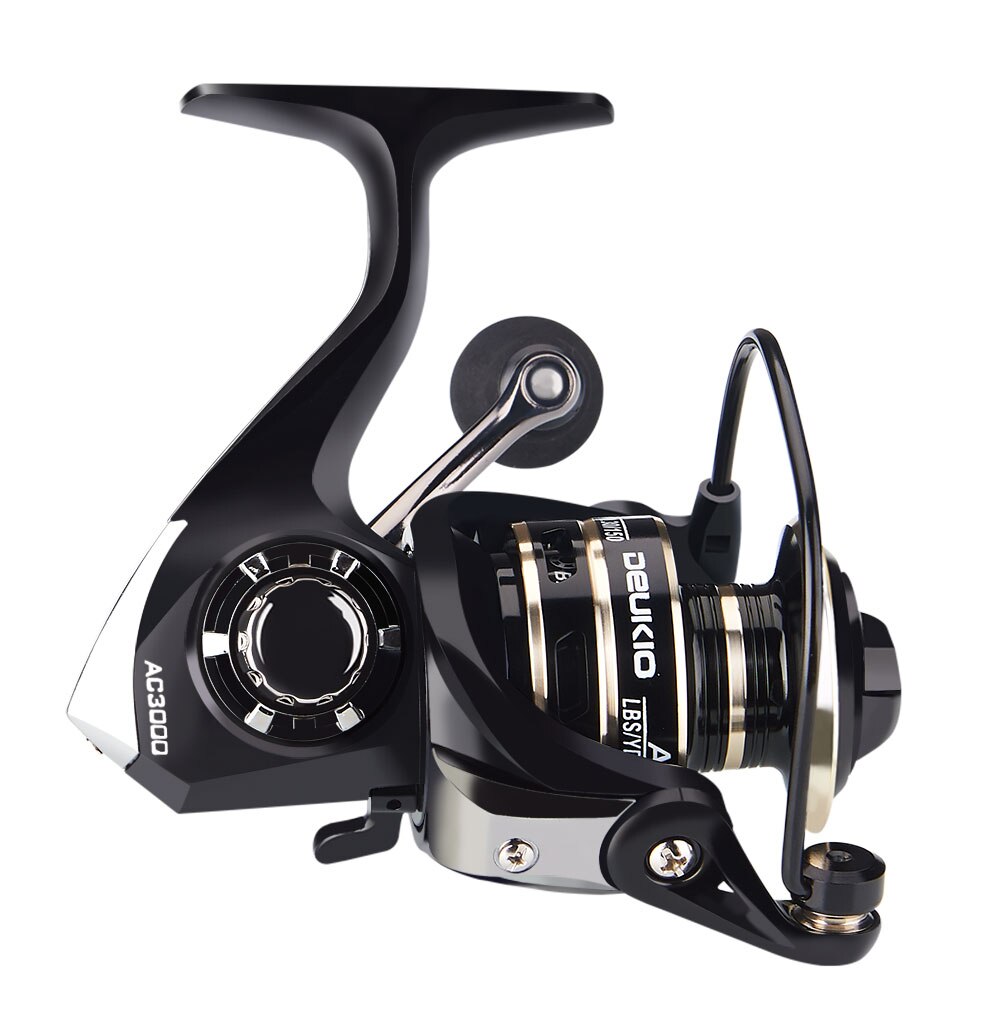 New 13+1BB Fishing Spinning Reel 2000-6000 No Gap Metal Spool Gear Ratio 5.2:1