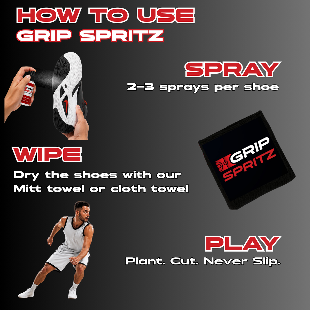 Basketball Shoe Grip Spray Applicator / Grip Spritz - Spritz Mitt