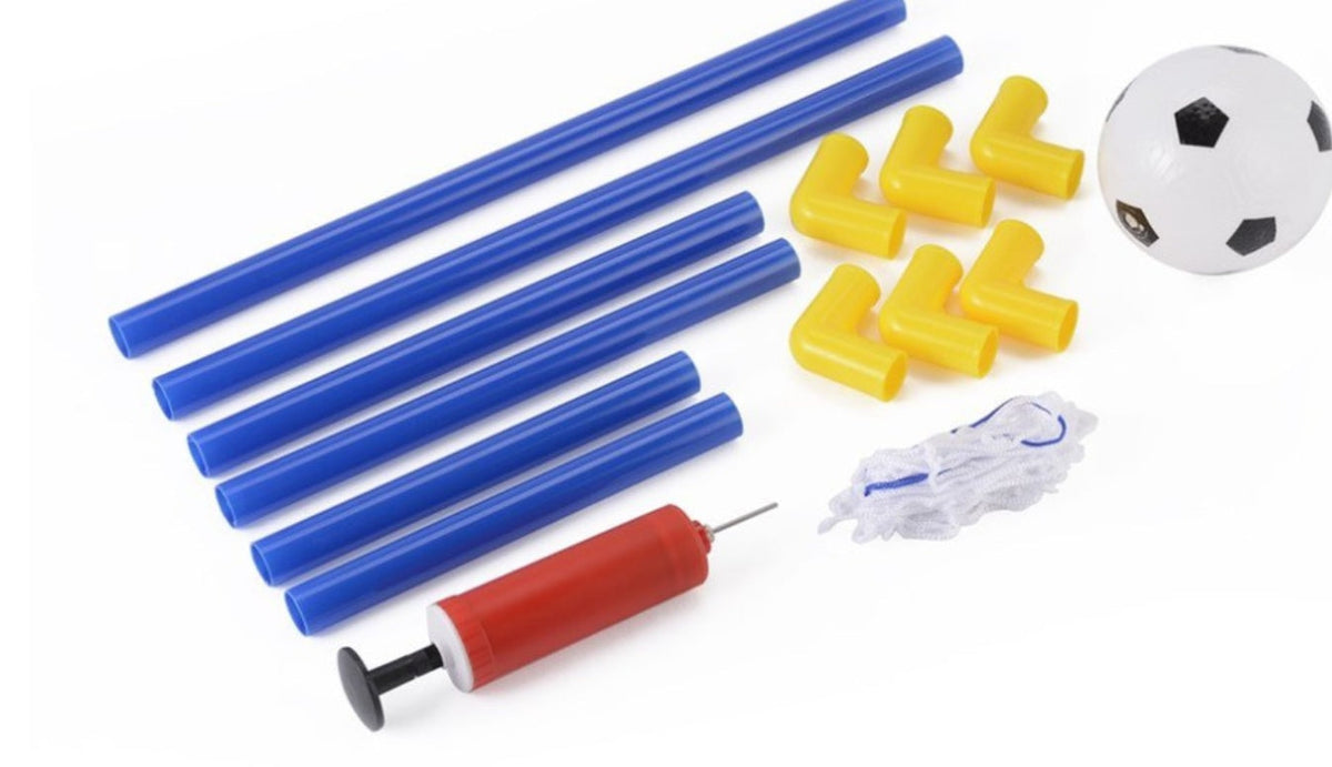 Folding Mini Football Soccer Ball Goal Post Frame Set