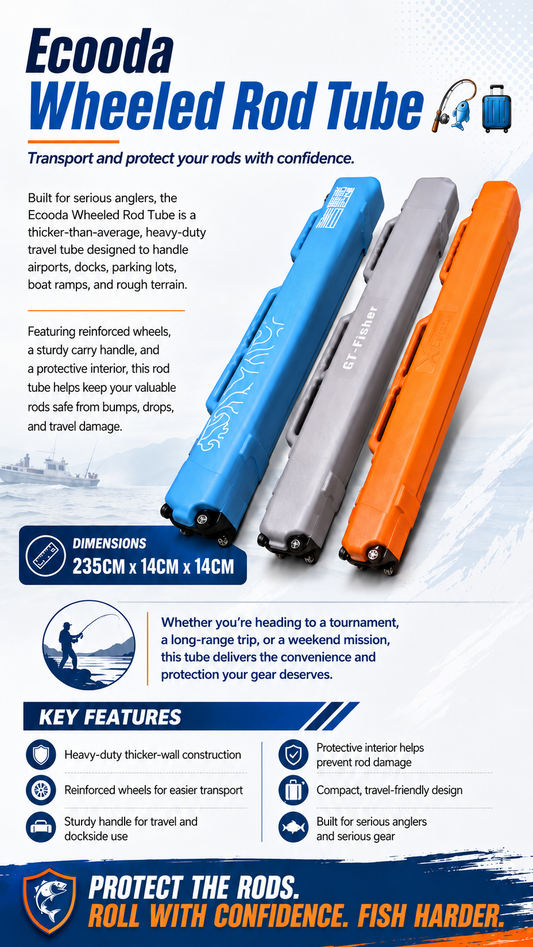 Ecooda Wheeled Rod Tube