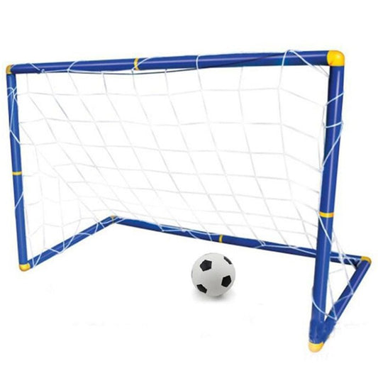 Folding Mini Football Soccer Ball Goal Post Frame Set