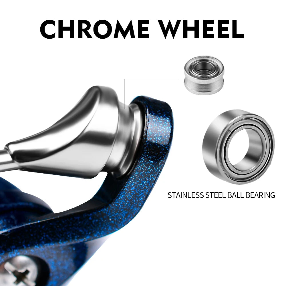 1pc Metal Spinning Wheel Speed Ratio 5.2:1, Far Into Luya Wheel Can Be Sea Fishing Boat fishing Gear
