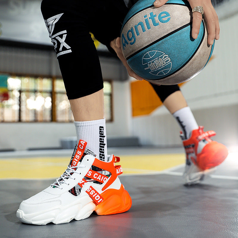 High-Top Velvet Basketball Shoes