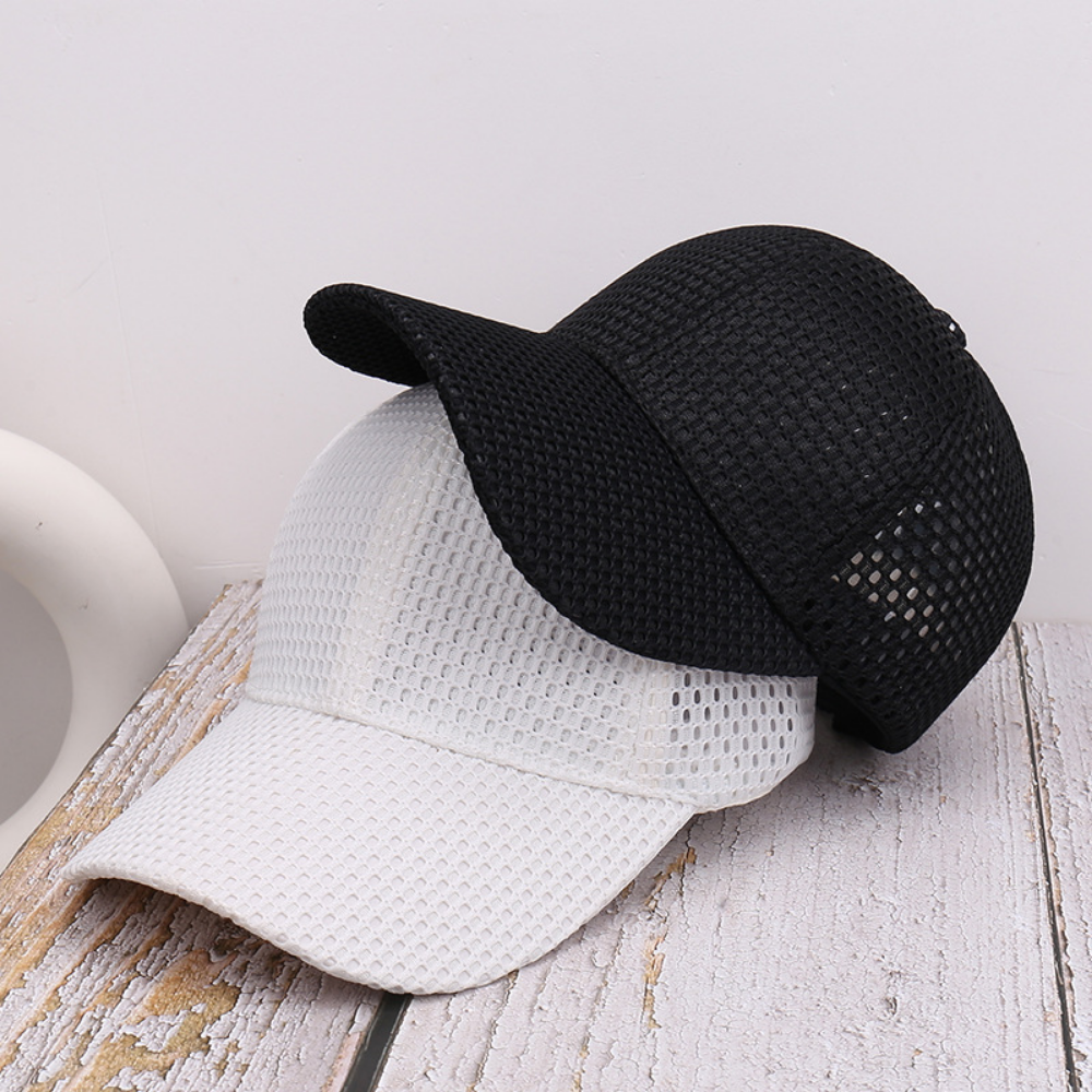 Summer All-over Mesh Breathable Baseball Cap For Men And Women, Lightweight, Open-weave, Quick-drying Mesh Fabric