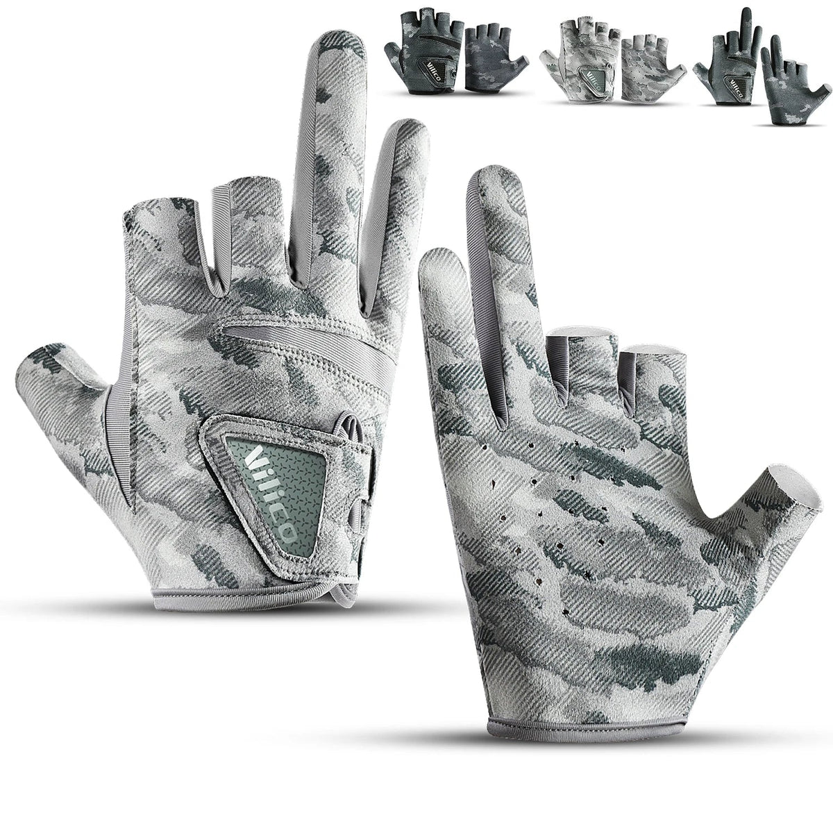 Outdoor Fishing Equipment - Thin Comfortable Breathable Leak Proof 3-Finger Lure Fishing Gloves