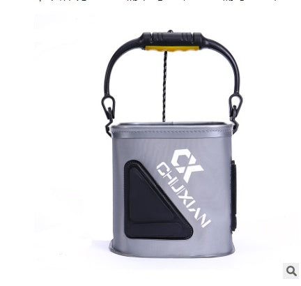 Fishing Bucket with Rope EVA Thickened Fish Bucket Folding Fish Live Fish Box Small Fishing Barrel Fishing Gear
