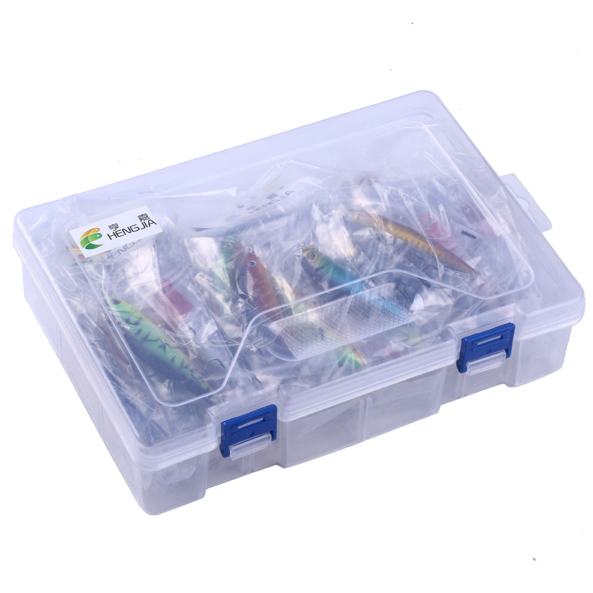 43-piece Suit Portable Fishing Gear Set Plastic Bait