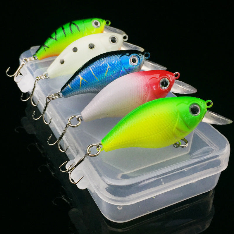 WALK FISH 5 Pcs Lot Fishing Lure 5 Color Minnow Road Bait Small Fatty Fish Bait Fishing Gear Hard Bait Spinner Artificial Bait