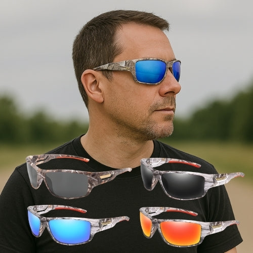 Polarized Outdoor Sports Sunglasses – Camouflage Cycling, Driving, Fishing, and Running Goggles