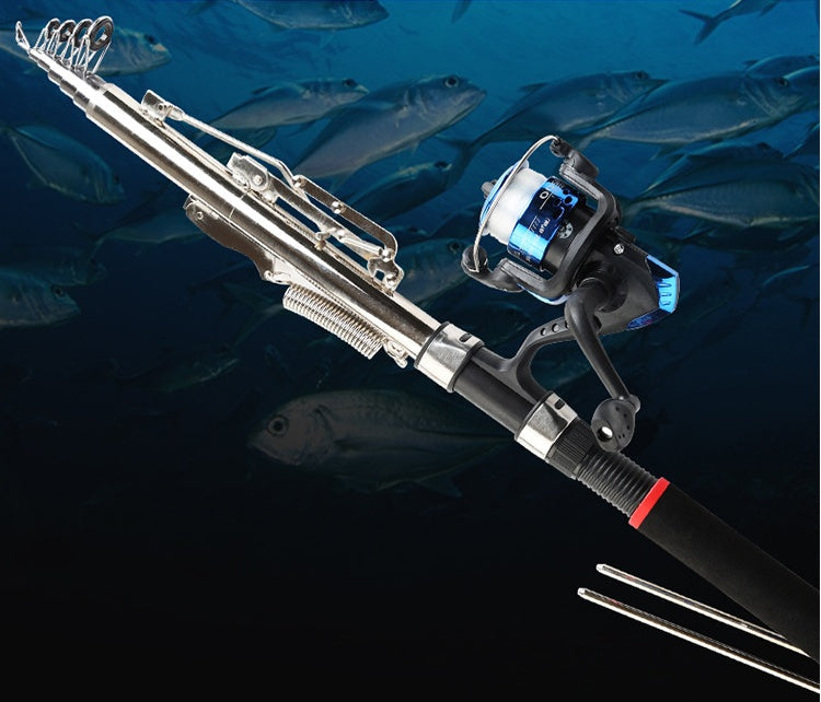 Wholesale Sea Pole Automatic Fishing Rod Spring  Super Hard Long Shot Throwing Rod Set