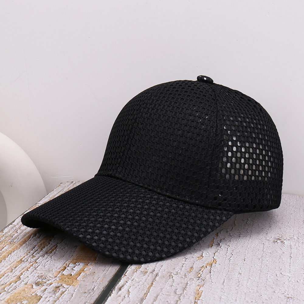 Summer All-over Mesh Breathable Baseball Cap For Men And Women, Lightweight, Open-weave, Quick-drying Mesh Fabric