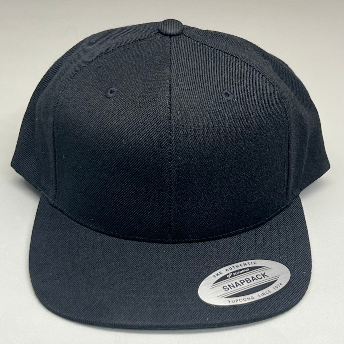YUPOONG (10 PACK) Classic Snapback Baseball Cap / Hat - Black - Bulk!