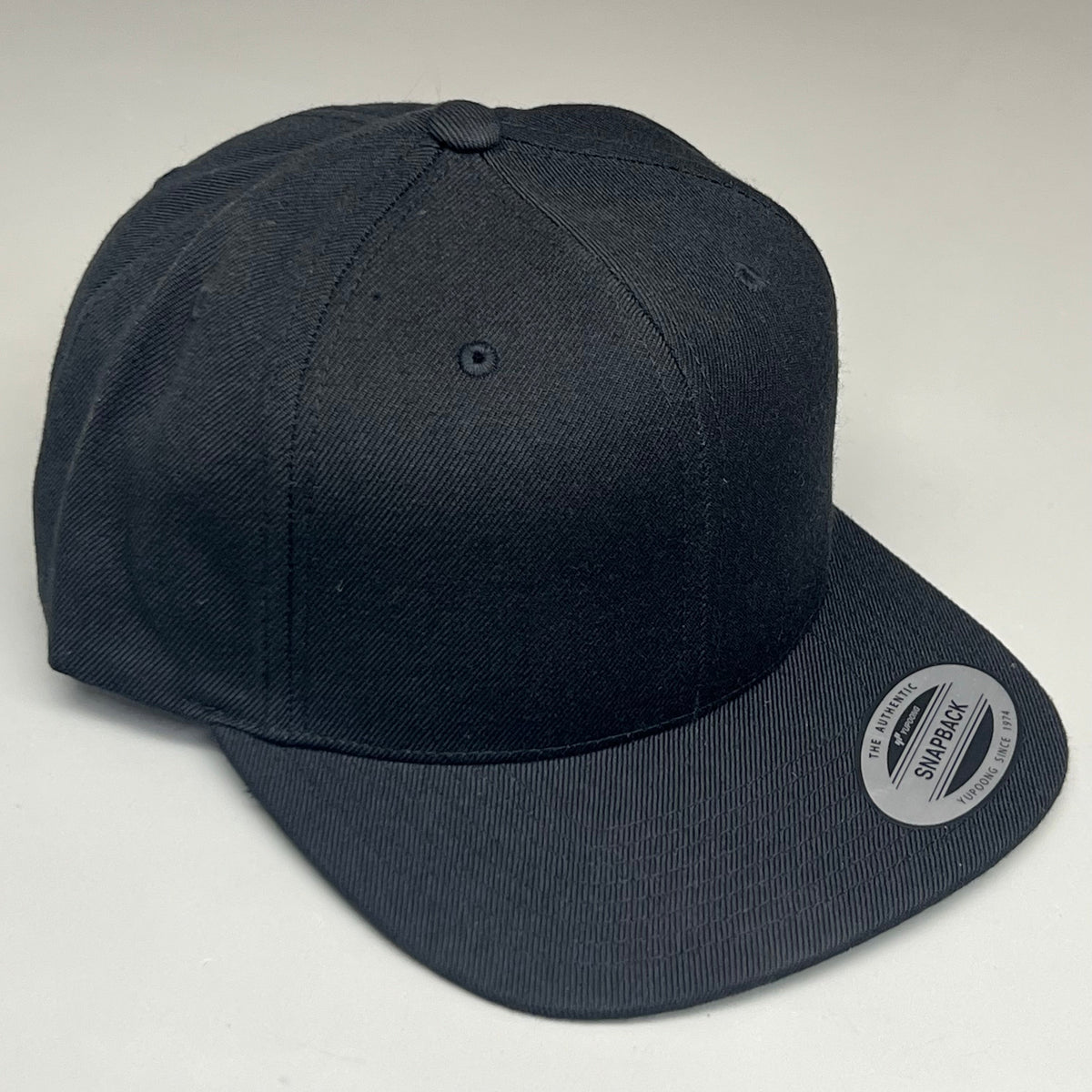 YUPOONG (10 PACK) Classic Snapback Baseball Cap / Hat - Black - Bulk!