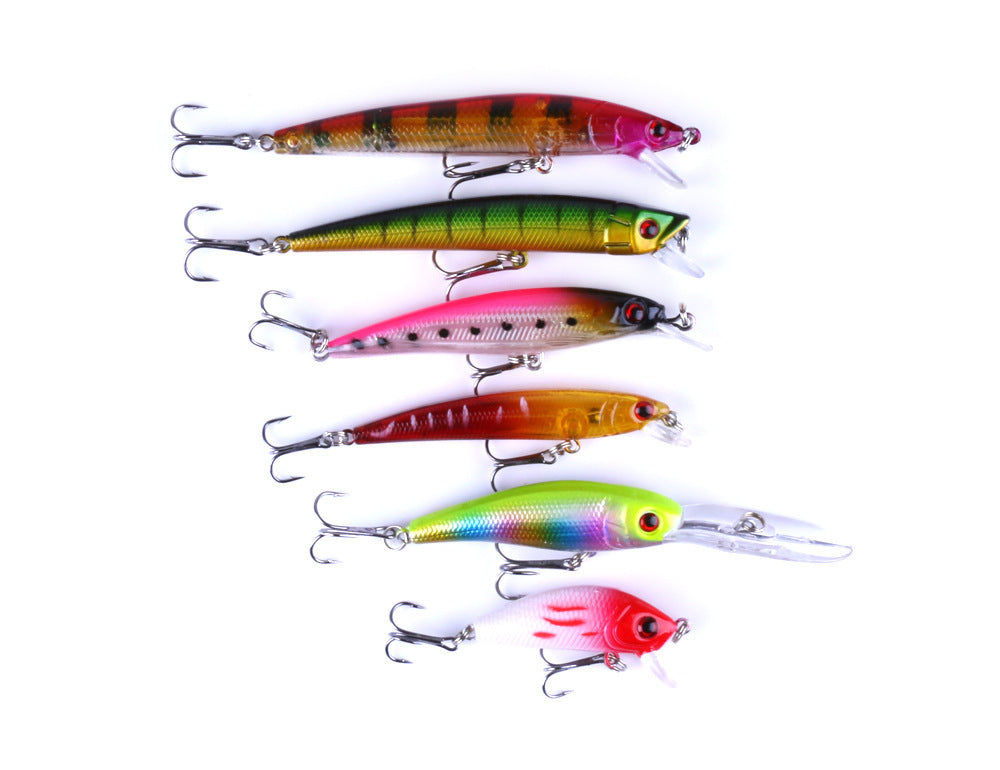 43-Piece Portable Fishing Gear Set - Plastic Bait