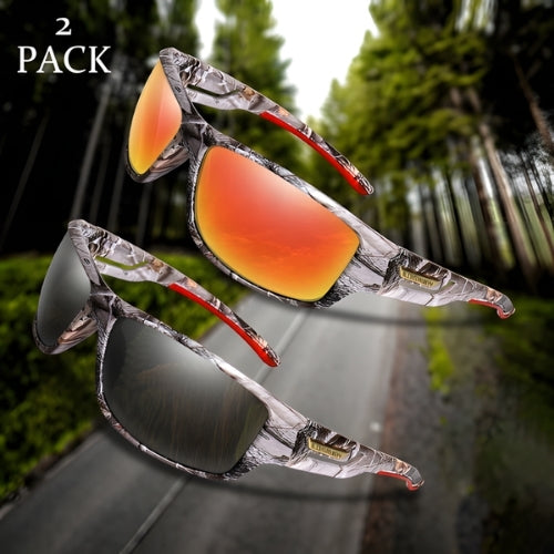 Polarized Outdoor Sports Sunglasses – Camouflage Cycling, Driving, Fishing, and Running Goggles