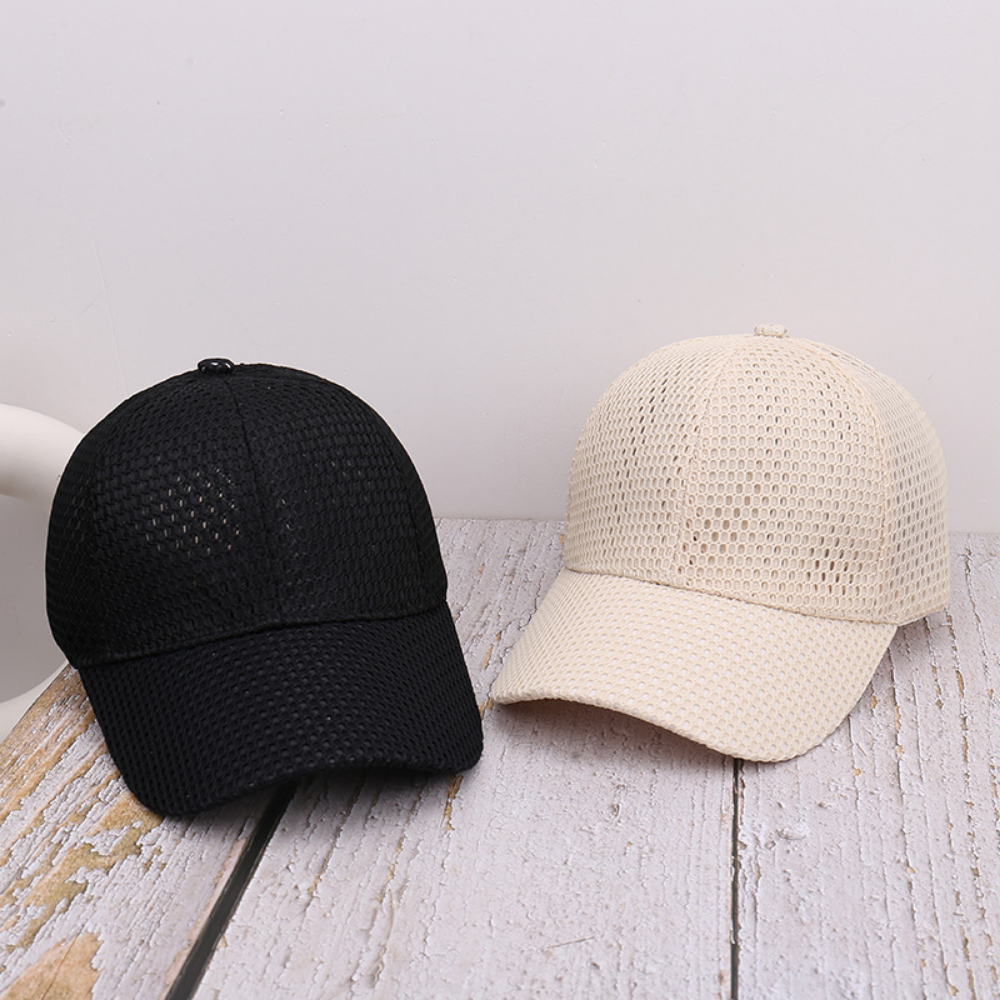Summer All-over Mesh Breathable Baseball Cap For Men And Women, Lightweight, Open-weave, Quick-drying Mesh Fabric