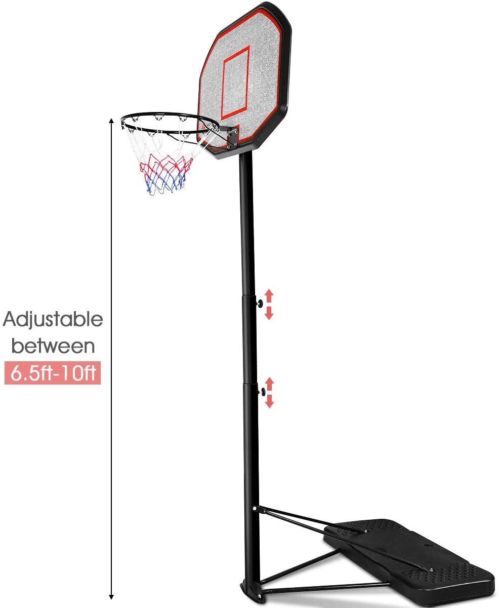 Indoor Outdoor Height Adjustable Basketball Hoop