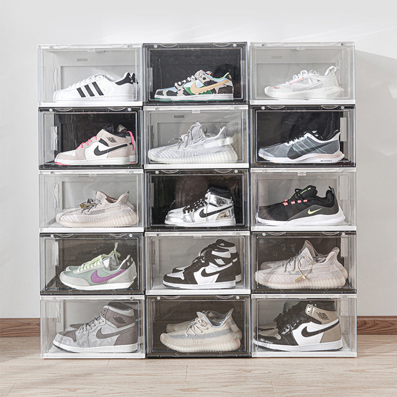 Acrylic Plastic Basketball Shoes Storage Box / Side Door