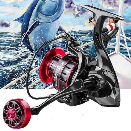 1000-7000 Metal Spool 5.2:1 Gear Ratio Spinning Reel Carp For Saltwater Sea
