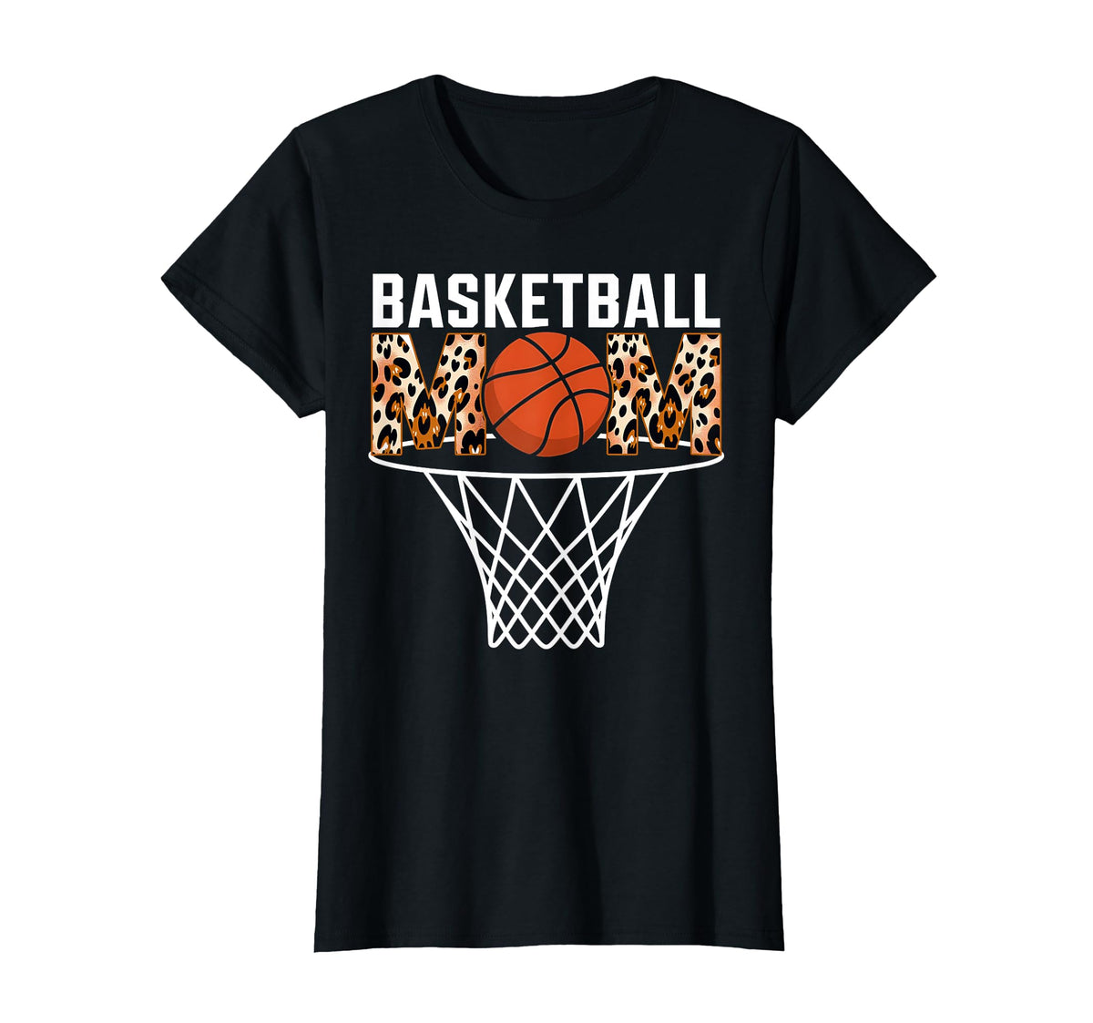 Basketball Mom Game Day Hoop Net Womens T-Shirt - Aesthetic Graphic Unisex