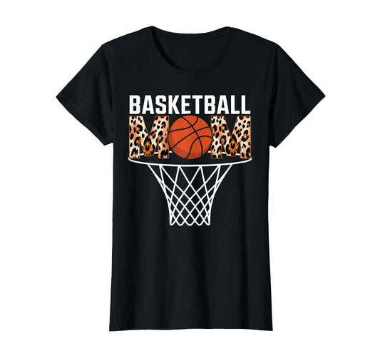 Basketball Mom Game Day Hoop Net Womens T-Shirt - Aesthetic Graphic Unisex