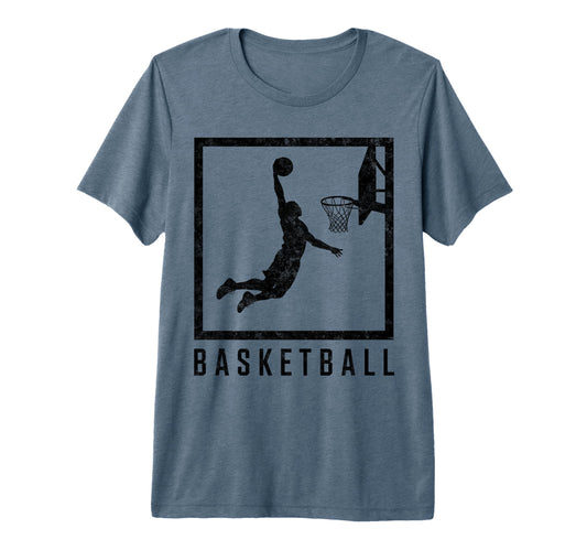 Basketball Player Fan Hoops T-Shirt - Minimalist Print Men Women