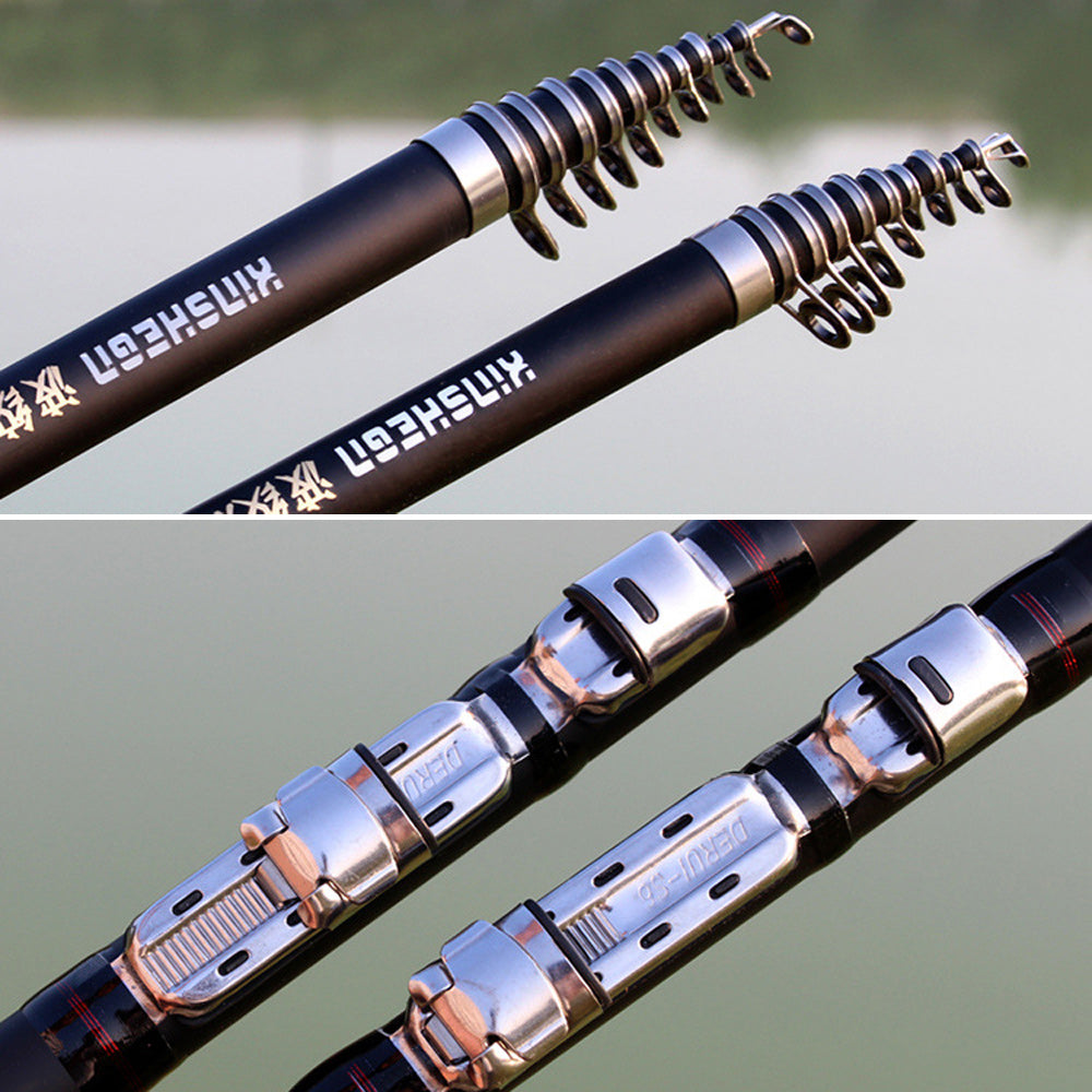 Corrugated Longji Fishing Rocky Rod Light Hard Carbon Hand And Sea Dual-purpose Fishing Gear Set