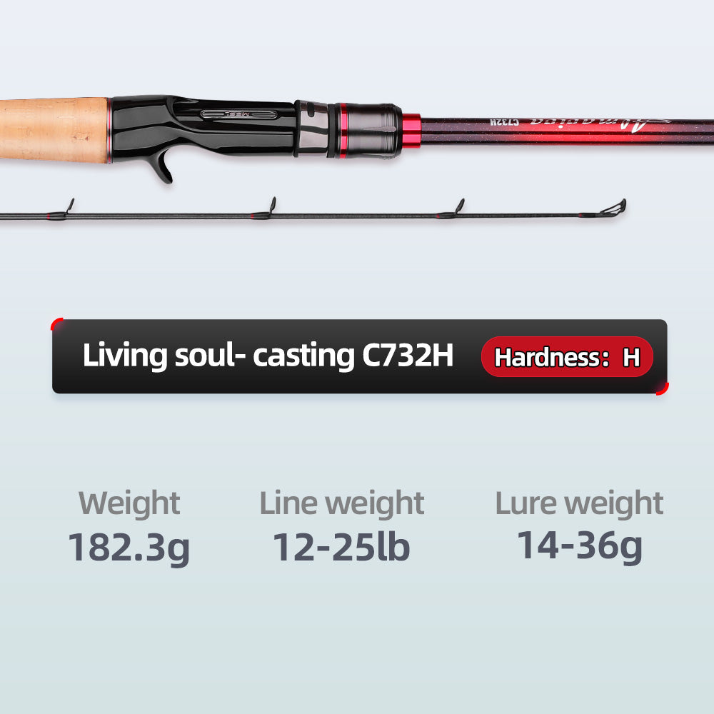 732H Nano Carbon Violent Pull Cork Casting Rod C732H